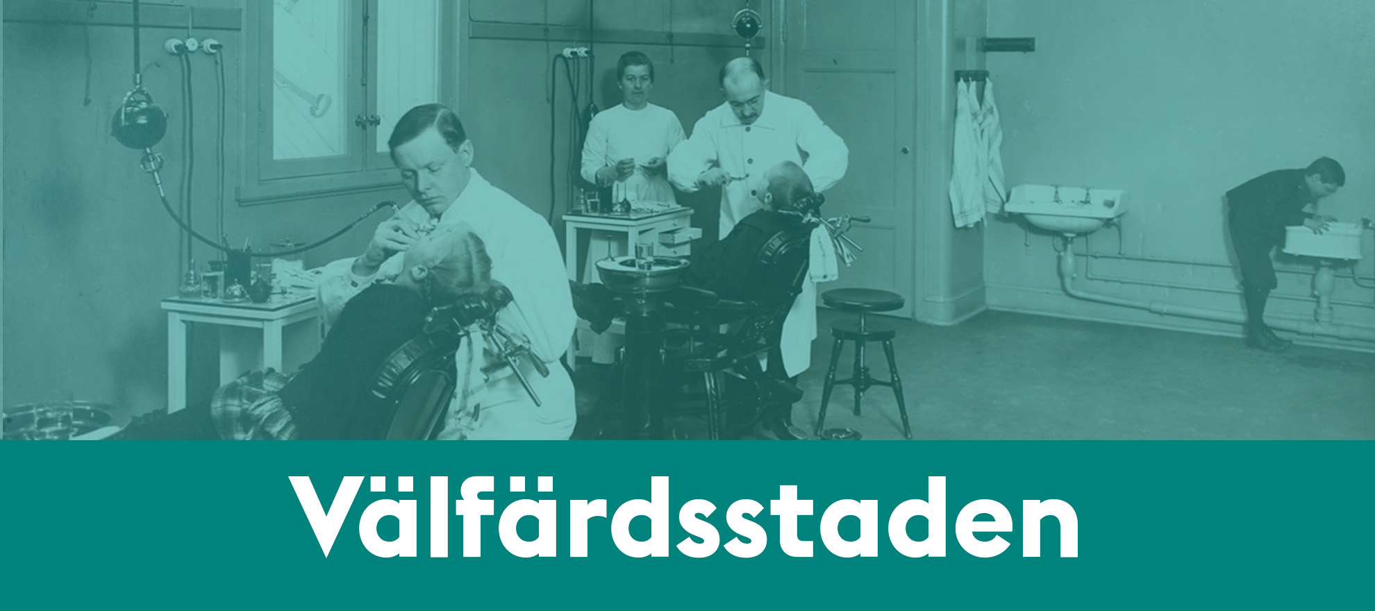 Länk till Stadsarkivets skolvisning tema Välfärdsstaden