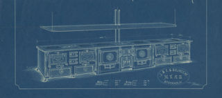 Ritning över en spis