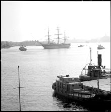 Italienskt skolskepp på Strömmen. Amerigo Vespucci