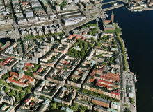 Flygfoto över Kungsholmen