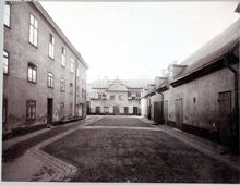 Gårdsinteriör mot norr vid Nya Sandbergsgatan 1 år 1906, kvarteret Bondesonen Mindre