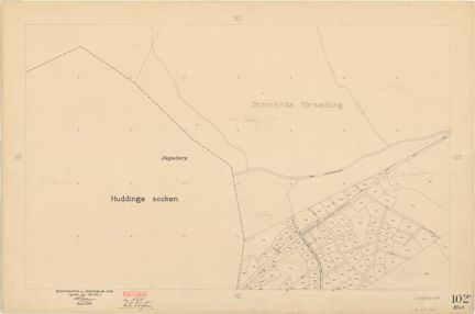Bladet är ritat i tusch på papper som numera är gulnat