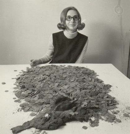 Lillemor Lundström med myntskatten