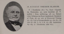 August Theodor Blanche. Ledamot av stadsfullmäktige 1863-1864
