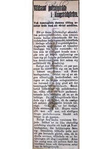 "Våldsamt polisuppträde i Kungsträdgården" – artikel Social-Demokraten 1910 