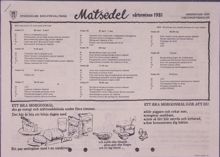 Skolmatsedel 1981