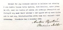 Anton och Louise Nyström skiljer sig - rättsfall 1906