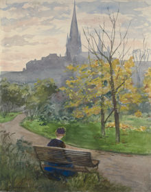 Humlegården mot Johannes kyrka