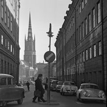 Myntgatan mot sydväst med Riddarholmskyrkan i fonden