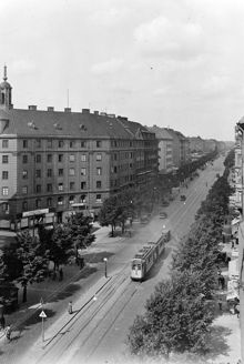 Sveavägen norrut från Tegnérgatan