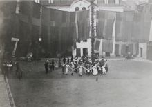 Midsommarfirande vid Johannes brandstation 1912