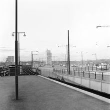 Vy från Gullmarsplans T- banestation mot Skanstull