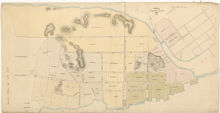 1847 års karta över Kungsholmen