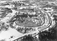 Flygfoto över Sätra