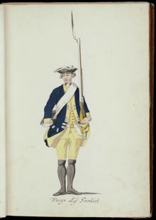 Uniform vid Kungliga Livgardet 1765