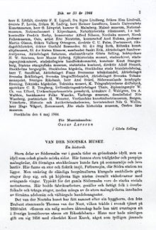 Van der Nootska huset / Gösta Selling