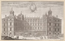 Karl Gustaf Wrangels palats i Stockholm sett från stadssidan