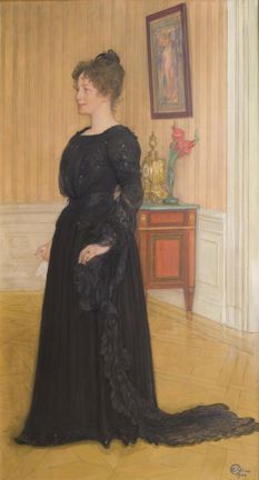 Carl Larssons porträtt av Signe Maria Thiel