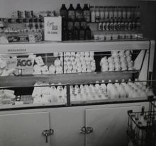 Konsum Snabbköp, kyldisk, Björkhagen 1948