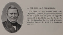 Per Niclas Bergström. Ledamot av stadsfullmäktige 1863-1883