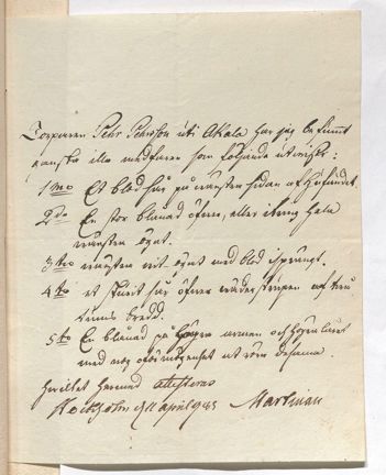 Handskrivet läkarintyg