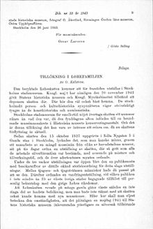 Tillökning i Lohefamiljen / Gösta Selling