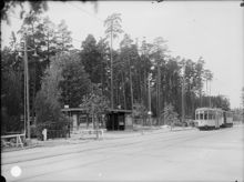 Åkervägen, hållplats för spårvagnar