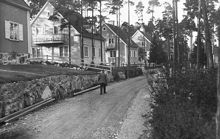Nybyggda hus på Stenhuggarvägen i Äppelviken