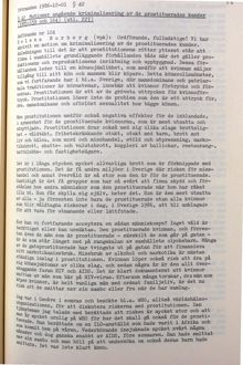 Debatt i kommunfullmäktige 1986 om kriminalisering av prostituerades kunder