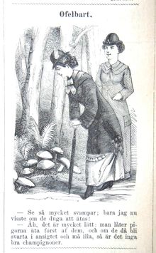 Ofelbart. Bildskämt i Söndags-Nisse – Illustreradt Veckoblad för Skämt, Humor och Satir, nr 41, den 13 oktober 1878
