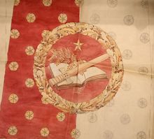 Skiss till möbeltyg för frimurare