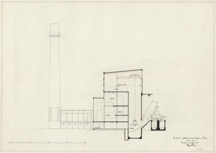 tecknad i tusch på gulnat ark