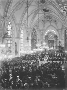 Gustaf Frödings jordfästning i Klara kyrka