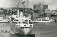 M/S Gripsholm på Strömmen 1961