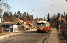 Buss på linje 66 vid Långsjö