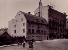 Ahlströms Boktryckeri & Bokbinderi. I mitten boktryckeriet.