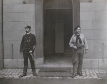 Brandmän vid Johannes brandstation, sekelskiftet 1900