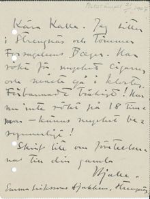 Hjalmar Söderberg har tråkigt! Brev till vännen C.G Laurin, 1907