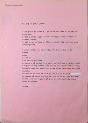 Text med uppmaning till ungdomar om skärpta krav på ungdomsgård