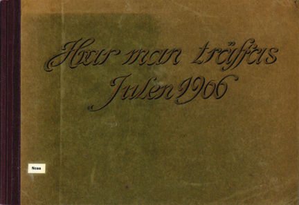 Hvar man träffas julen 1906, omslag.
