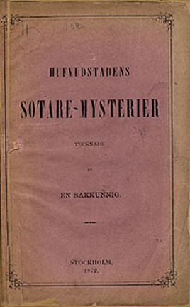 Skrift om sotarna i Stockholm och deras arbetssituation under 1870-talet