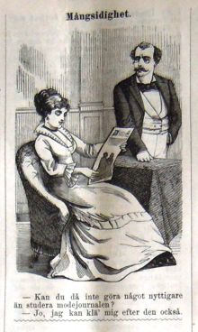 Mångsidighet. Bildskämt i Söndags-Nisse – Illustreradt Veckoblad för Skämt, Humor och Satir, nr 52, den 29 december 1878