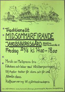 Inbjudan till traditionellt midsommarfirande