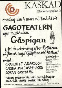 Västerorts kulturkommitté bjuder in till barnmusikal