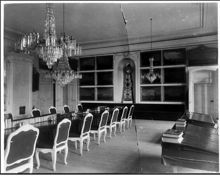 Rådhuset, Bondeska Palatset, Riddarhustorget 8. Interiör från magistratens sessionssal, södra delen