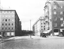 Birkagatan sedd västerut från Rörstrandsgatan