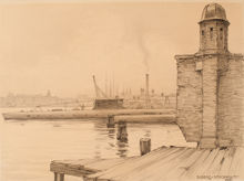 Varvsmur vid Galärvarvet