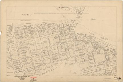 Bladet är ritat i tusch på papper som numera är gulnat