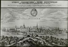 Norrström: Utsikt över Norrström 1500-talet