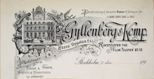 Brevhuvud. Gyllenberg & Komp. Urmakeri.